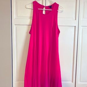 HOT pink flowy dress